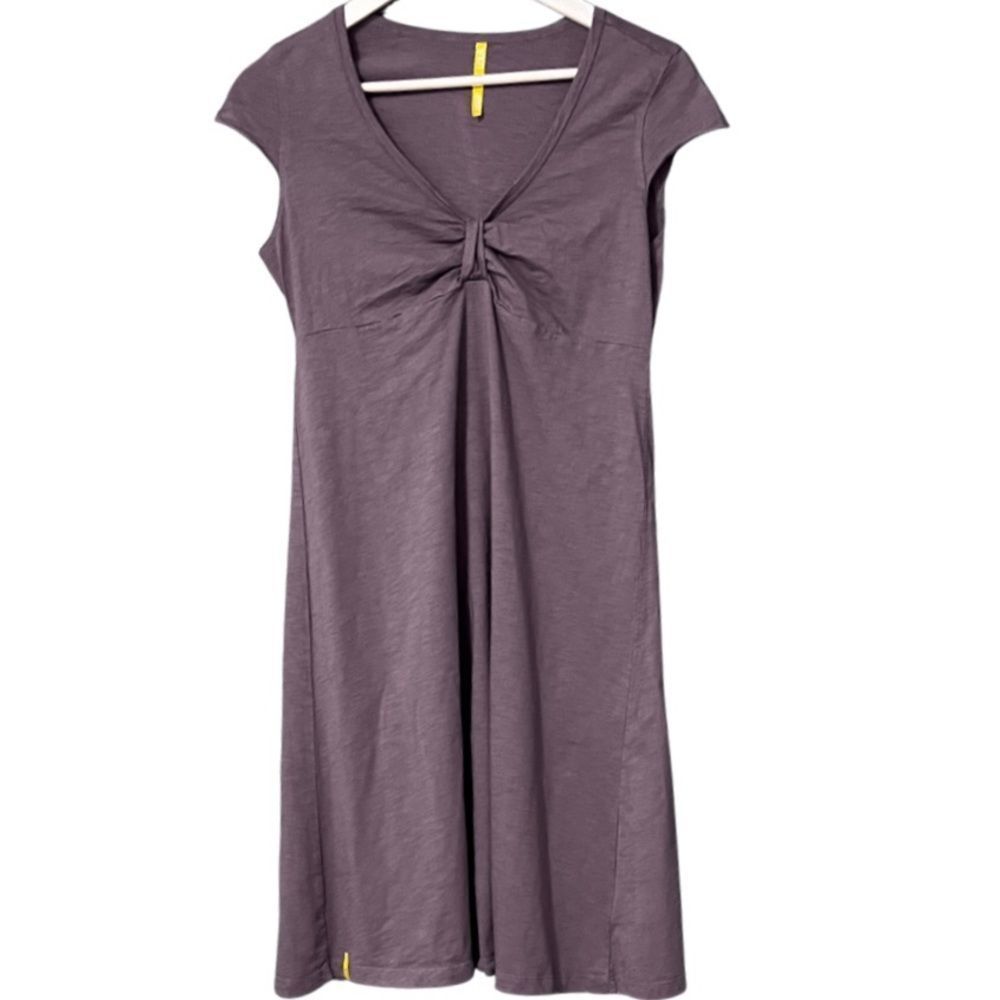 Lole Heather Grey Twist Knot Bodice Babydoll Casual Dress